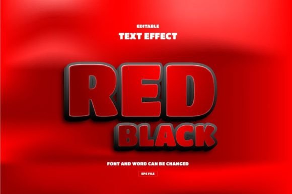 Download Red Black Editable Text Effect - Effect Collection