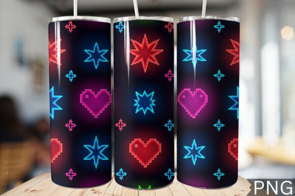 Download Gamer Girl Neon Tech Tumbler Wrap PNG - Neon tech Collection