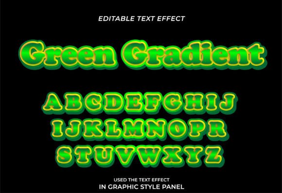 Download Green Gradient Text Effect Editable Text - Effect Collection