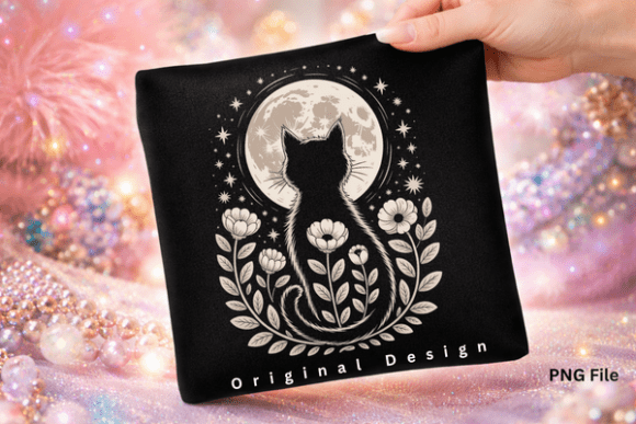 Download Moon Night Gothic Halloween Cat PNG - Night Collection