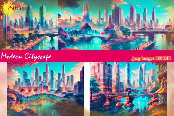 Download Illuminated City Skyline at Night - Night Collection