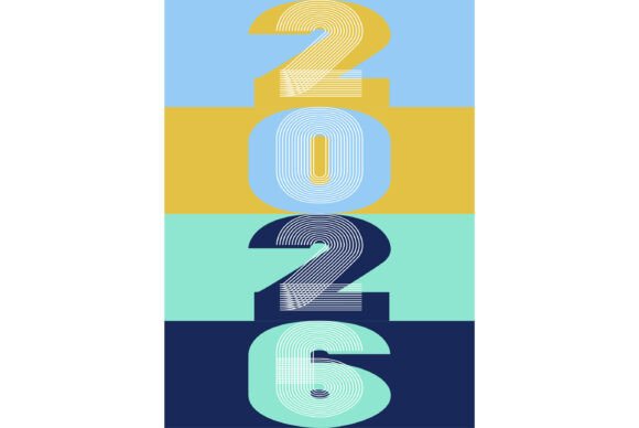 Download Retro Cover Background with 2026 Number - Premium Resources