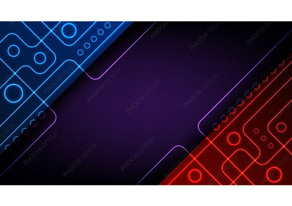 Download Futuristic Background Neon Geometric - Premium Resources