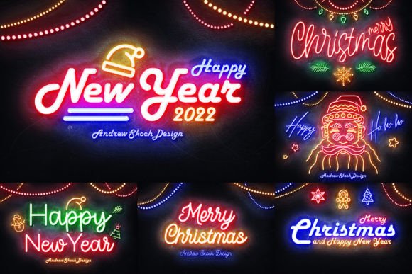 Download Christmas Neon Text Effects - Effect Collection