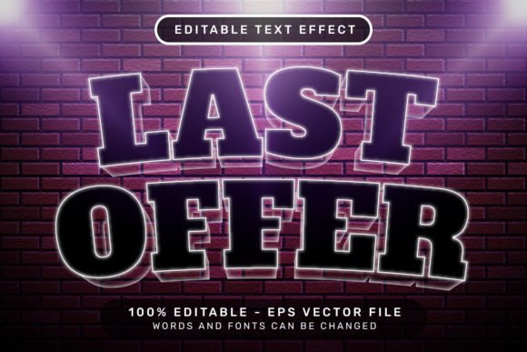 Download Last Offer Text Effect and Editable Text - Effect Collection