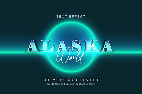 Download Alaska Text Effect Font Type Vector - Effect Collection