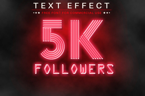 Download 5k Follower Editable  Text Effect - Effect Collection