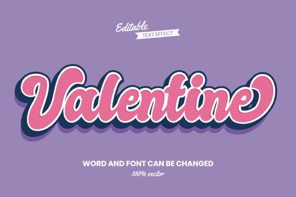 Download Valentine's - Font Effect Editable Style - Effect Collection