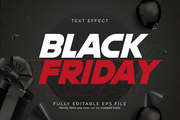 Download Black Friday Text Effect Font Type - Effect Collection