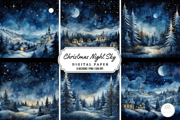 Download Christmas Night Sky Background - Premium Resources