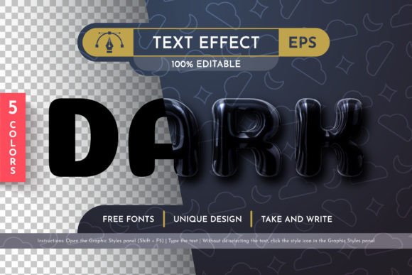 Download 5 Plastic Editable Text Effects - Effect Collection