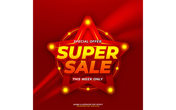 Download Super Sale Editable Text Effect - Effect Collection