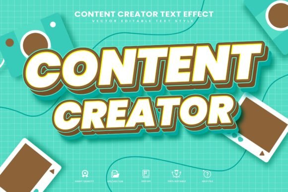 Download Content Creator Editable Text Effect - Effect Collection