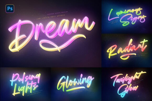 Download Dreamy Lights Text Effects - Effect Collection