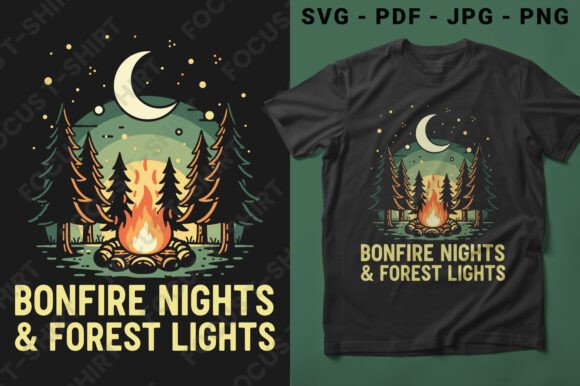 Download Bonfire Nights &amp; Forest Lights SVG - Night Collection