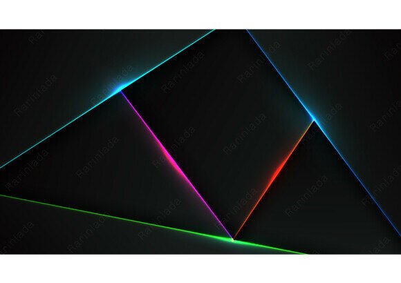 Download Abstract Neon Geometric Background - Premium Resources